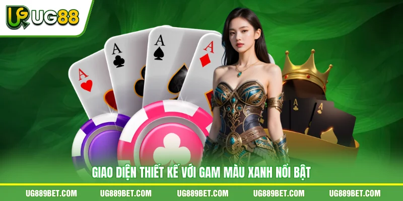 Giao diện thiết kế với gam màu xanh nổi bật